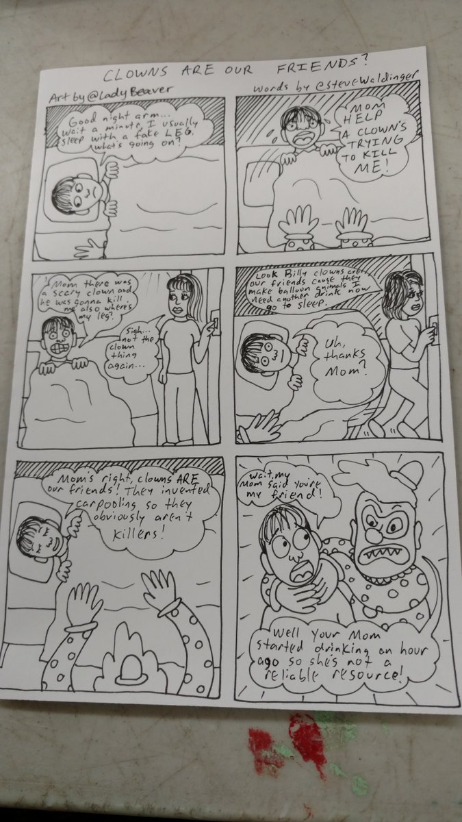 comicprov's tweet photo. #HappyHalloween part 2! #halloween #scary #clowns #scaryclowns #trickortreat #horror #horrorclown #spooky #comics #comicbooks #comicprov https://t.co/FRs6PgiCLr