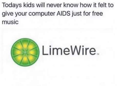 roonerpost's tweet image. #Limewire #ComputerAids #humor #dankmeme