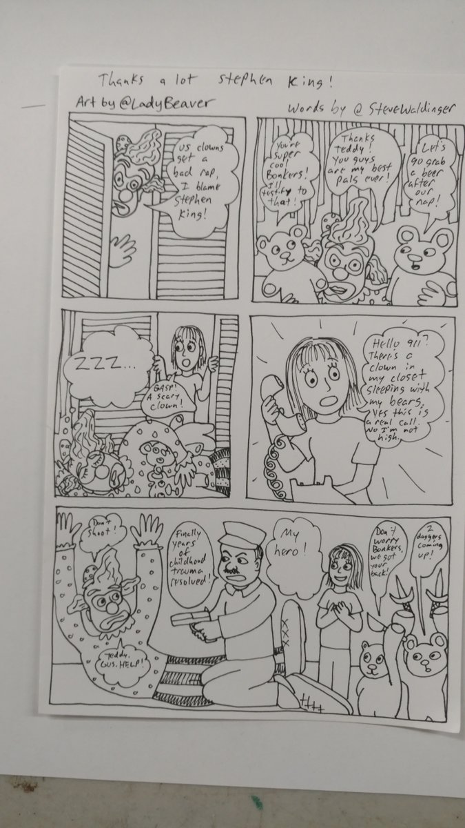 comicprov's tweet photo. #HappyHalloween part 4! #trickortreat #clowns #scary #scaryclowns #horror #horrorclown #StephenKing #comics #comicprov #halloween #comicbook https://t.co/yKM33LpQvI