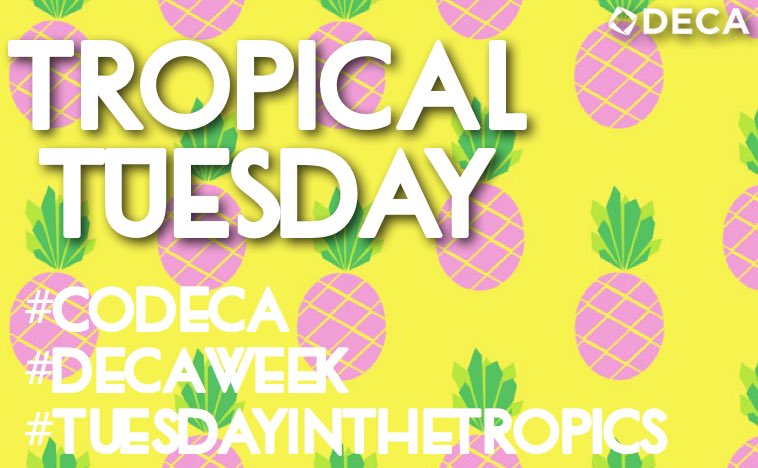 codeca_12's tweet photo. Tomorrow is TROPICAL TUESDAY D12! Rt and send in your pictures! #CoDeca #DecaWeek #TuesdayInTheTropics https://t.co/TKpeHFfVZn