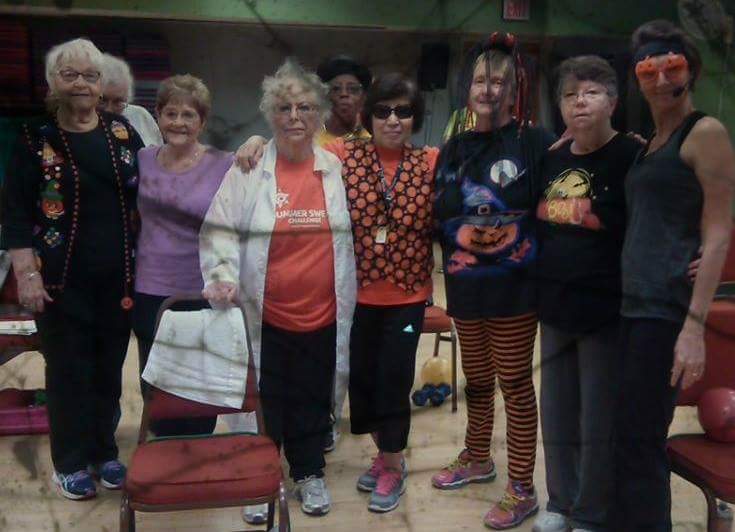 Never too old for fun. Our SilverSneakers Class celebrated Halloween today! Check out our classes Mon-Fri.  #sarpyYMCA #HealthyLiving
