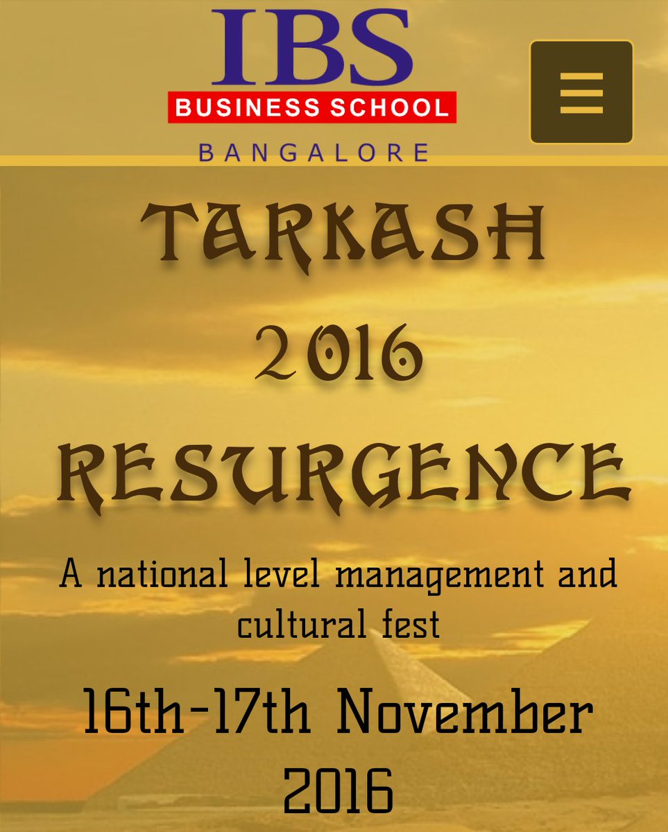Shah_Manan1's tweet photo. IBS BANGALORE
RISE FROM THE SANDS LIKE THE GODS OF EGYPT AND BUILD YOUR OWN EMPIRE THAT CAN LEAVE YOUR MARK AND ENDURE FOREVER.
 #IBSAT2016 https://t.co/9XsQAmi05E
