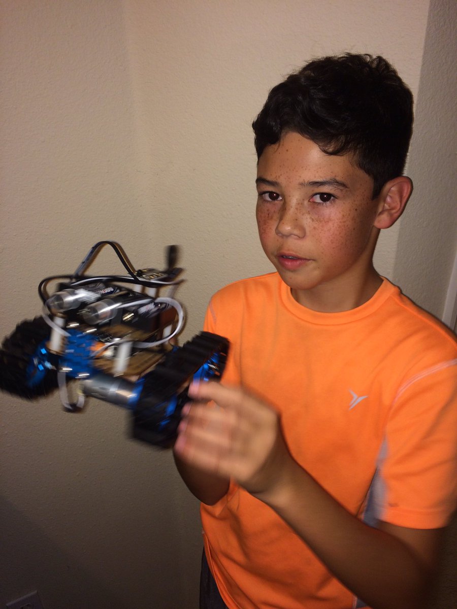 DrPhiltill's tweet image. My son just built his first robot. Awesome work, Jonathan! Yes! But what are you doing awake at 11:30 pm on a school night? 🙄#buildingrobots