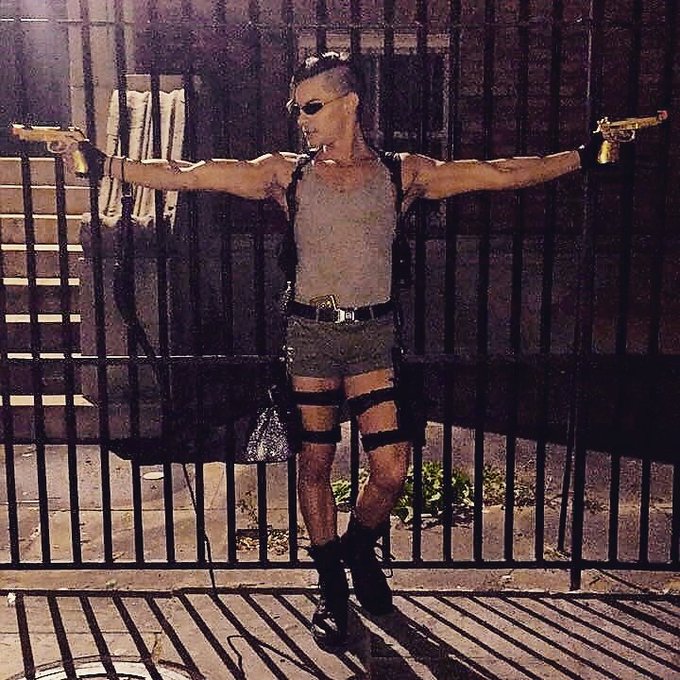 #HappyHalloween!🍊
Here's me as #LaraCroft #tombraider in #neworleans! What did You do for #halloween