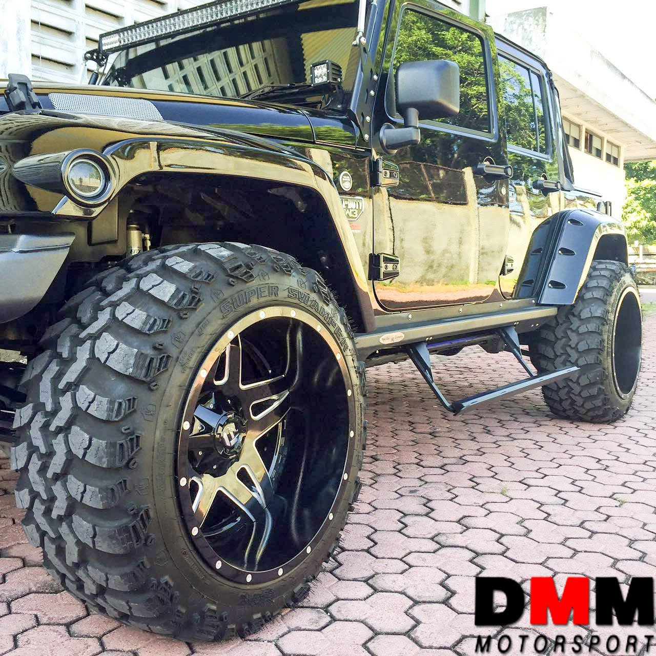 DMMMotorsport on Twitter "Jeep Wrangler Cod Rims Mht Full Blown 14x22 Tires Superswamper 35x14