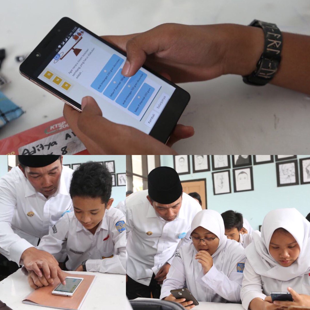 Peluncuran Edubox Smart School (internet lokal). Tdk bisa bolos/mabal atau nyontek lagi. Tdk usah beli buku mahal lg. 1/2 juta bank soal.