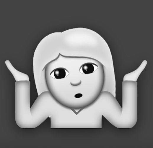 ThatzWaSheSaid's tweet photo. These will be my most recently used! #Shrug #FacePalm #FiveFingerToDaFace #NewIoSUpdate #Sigh 😩😂 https://t.co/CeT2s2hCeb