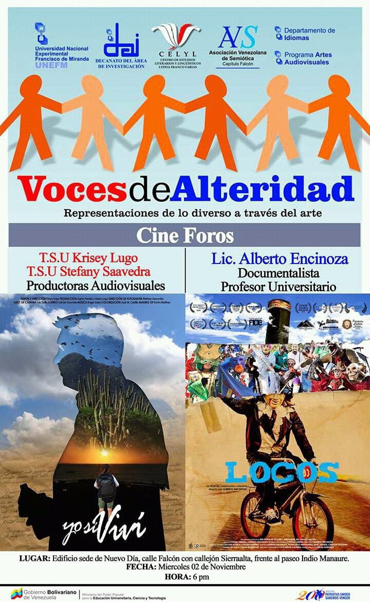unefmAlDia's tweet image. Cine Foros enmarcados en el evento Voces de Alteridad #UNEFM
