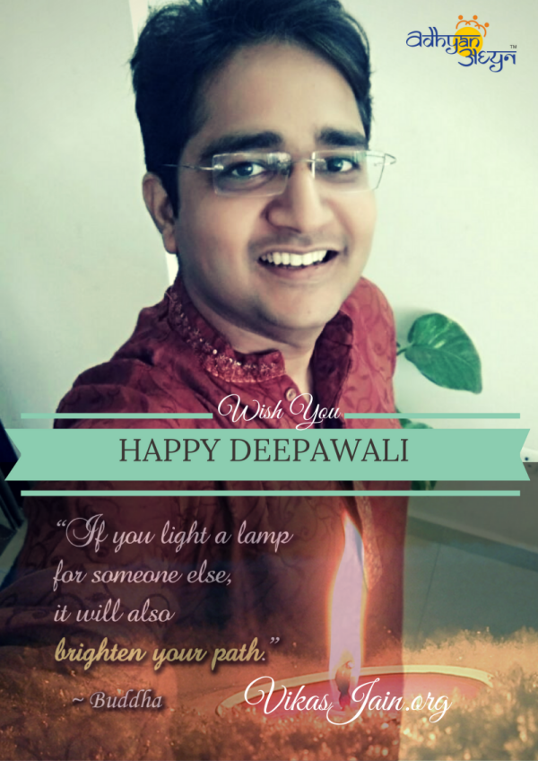 adhyanworld's tweet photo. #motivation #HappyDiwali from @vikasjaindotorg 

"If you light a lamp for someone else, it will also brighten your path - Buddha" https://t.co/aLf210z9Sx