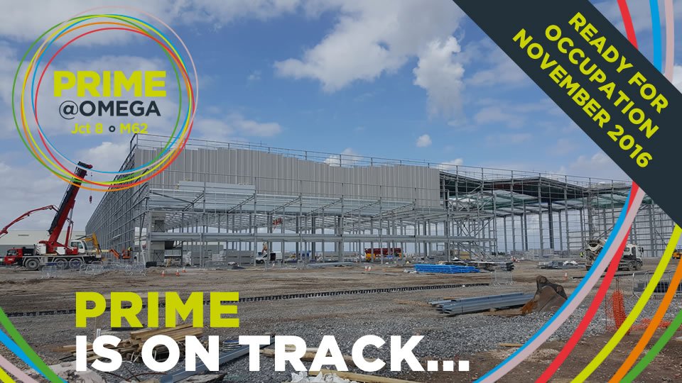 PrimeAtOmega's tweet photo. Practical completion on Prime is due next week! We can't wait to unveil #TheFutureOfDistribution https://t.co/PNC0VczF3L #Warrington https://t.co/pLToI1OI3U