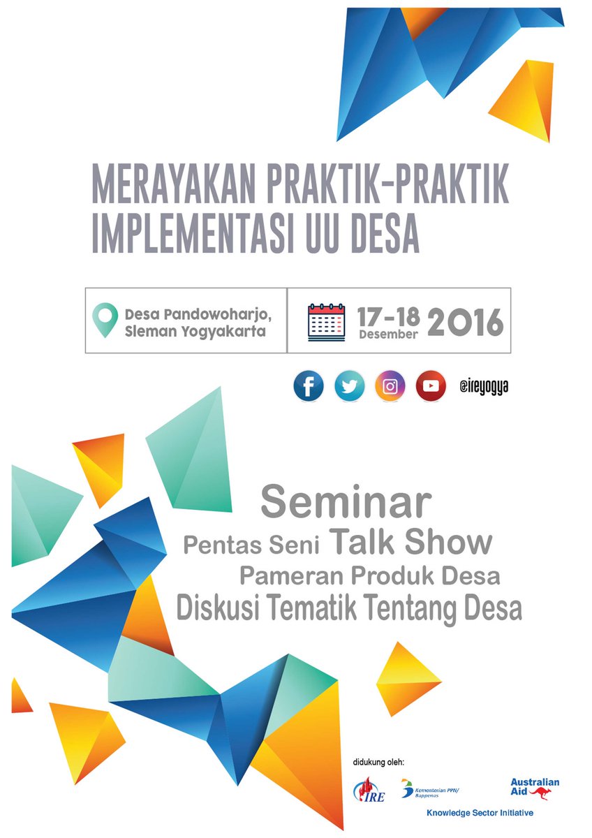 "Merayakan Praktik-Pratik Implementasi UU Desa" #Refleksi3tahunUUDesa <a href="/EkoSandjojo/">Eko P. Sandjojo</a> <a href="/AhmadErani/">Ahmad Erani Yustika</a> <a href="/bappenas/">DWPBappenas</a> <a href="/kemenkopmk/">Kemenko PMK</a> <a href="/aridwipayana/">owaaaaaaaaa</a> <a href="/jokowi/">Joko Widodo</a>