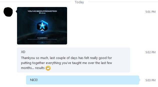 SatuSC2's tweet image. A zerg student of mine got masters today!