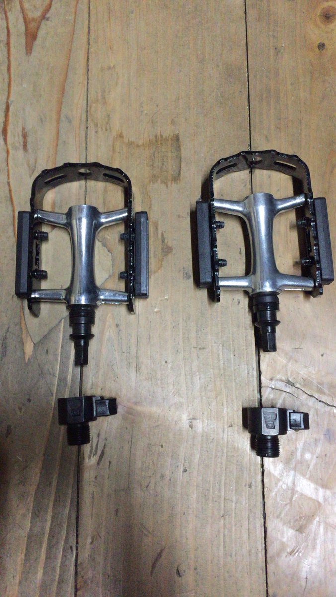 とぼ on Twitter: "出発前にクイックリリースペダルに変えました。wellgo QRD-C128っていう一番安いやつ。目方は339g ...