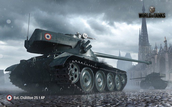 World Of Tanks 日本公式 今月の壁紙 カレンダーはこちら Tier9のフランス中戦車 Bat Chatillon 25 T Ap です T Co Ekdzfvhvet