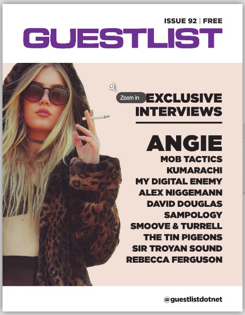 guestlistdotnet's tweet photo. .@guestlist #Issue92 https://t.co/L38O1AjmB9 with @fuckingangie @Mob_Tactics @Kumarach @Mydigitalenemy @sampology https://t.co/sdkO01tAm8