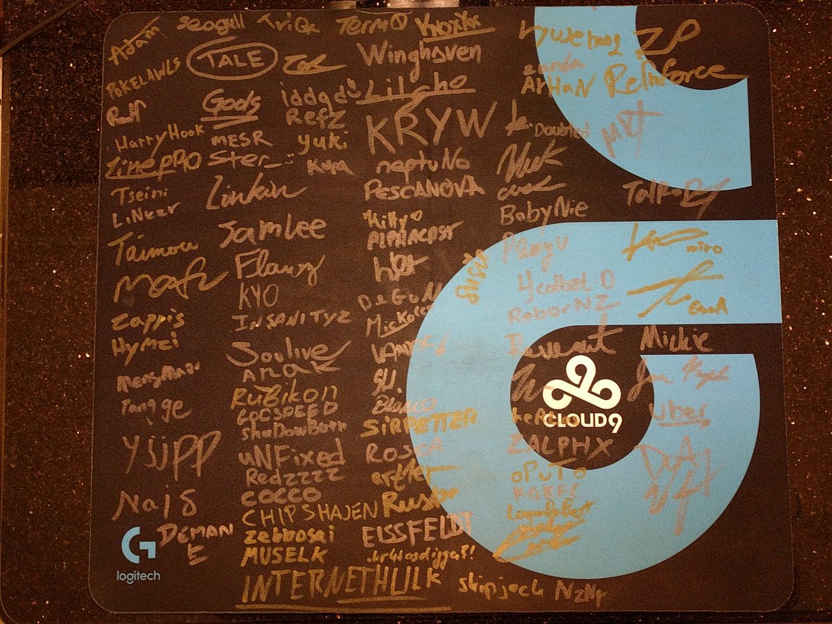 Blizzcon mouse pad, just missing a few people.