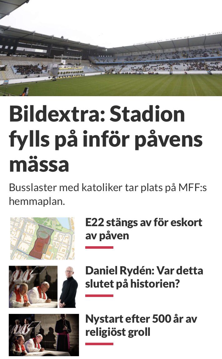 Malmö och Lund på kartan #Påven