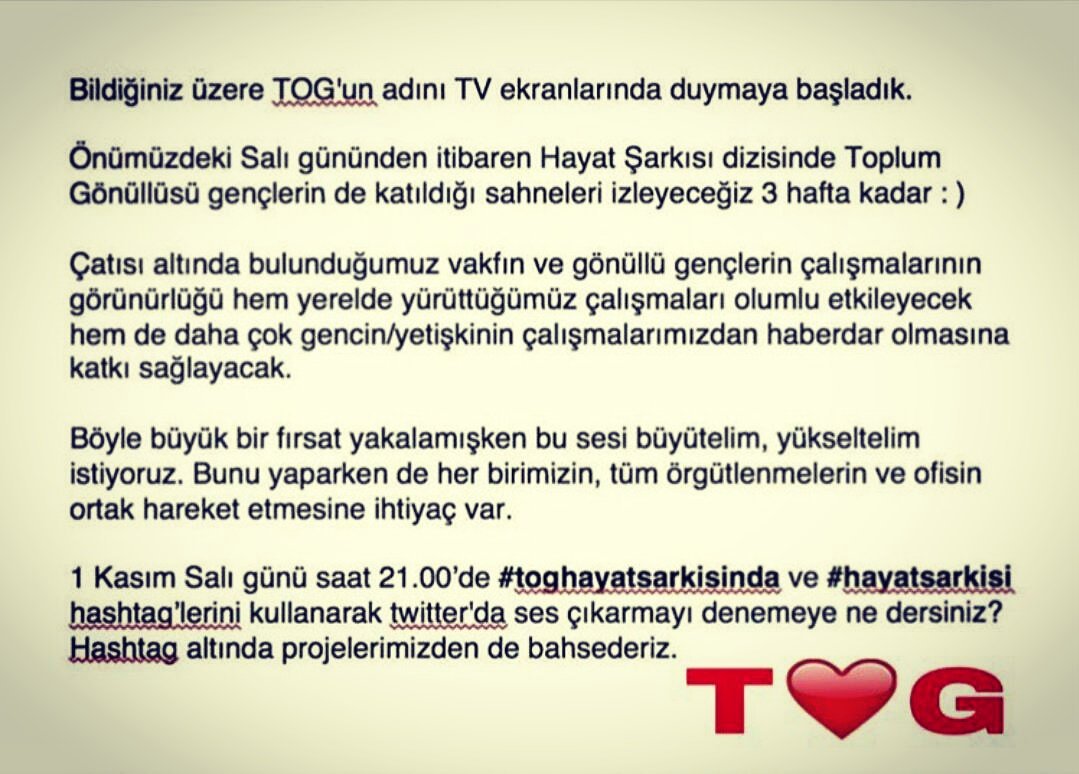 #toplumgonulluleri #hayatsarkisi #toghayatsarkisinda
