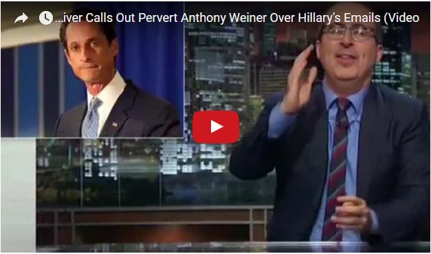 video_websites1's tweet image. #funny #amazing #news #Video 
video ; John Oliver Calls Out Pervert Anthony Weiner Over Hillary’s Emails
goo.gl/kTCMbH