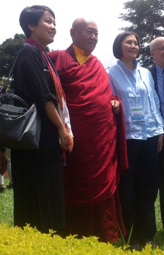 kyobesarah's tweet photo. His Holiness  Chestsang of South East promise 2 return 2 Uganda with 200 tourists in 2 yrs time. Result of #WMF_2016 https://t.co/7p3L3m04qq