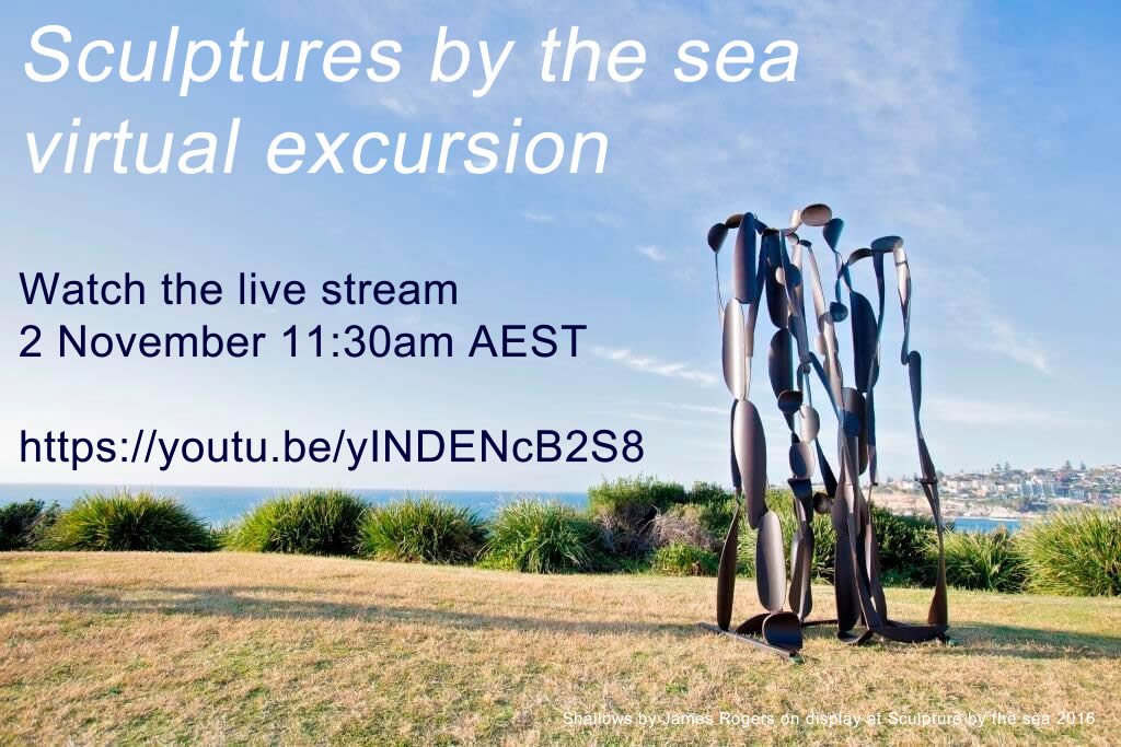 learnPSNSW's tweet photo. Meet one of the exhibiting artists of Sculpture by the Sea 2016 via live stream 2 November 11:30am AEST. Info: https://t.co/sYwd5orBW4 https://t.co/K6y62qIOwF