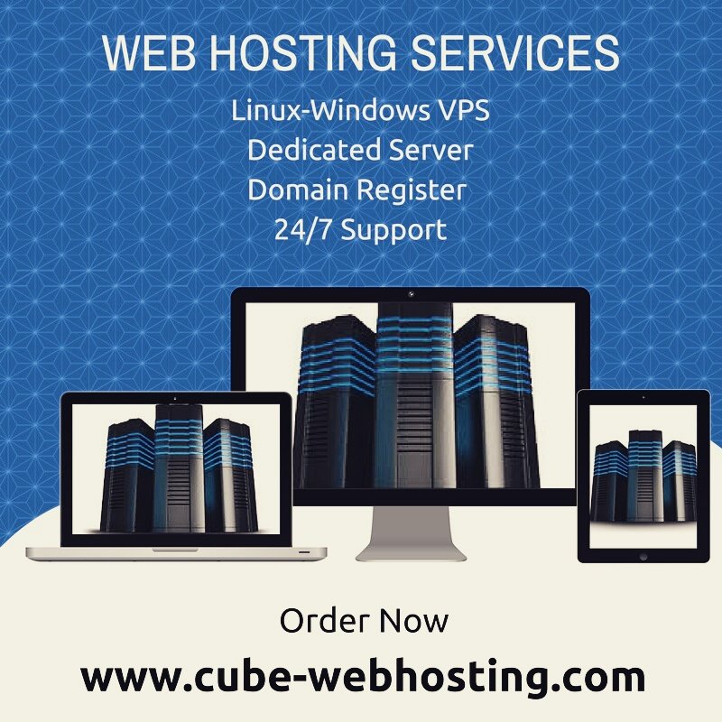 cube_webhosting's tweet image. Professional web hosting service
#Linuxvps #windowsvps #dedicatedserver
#seo  #ecommerce 
cube-webhosting.com