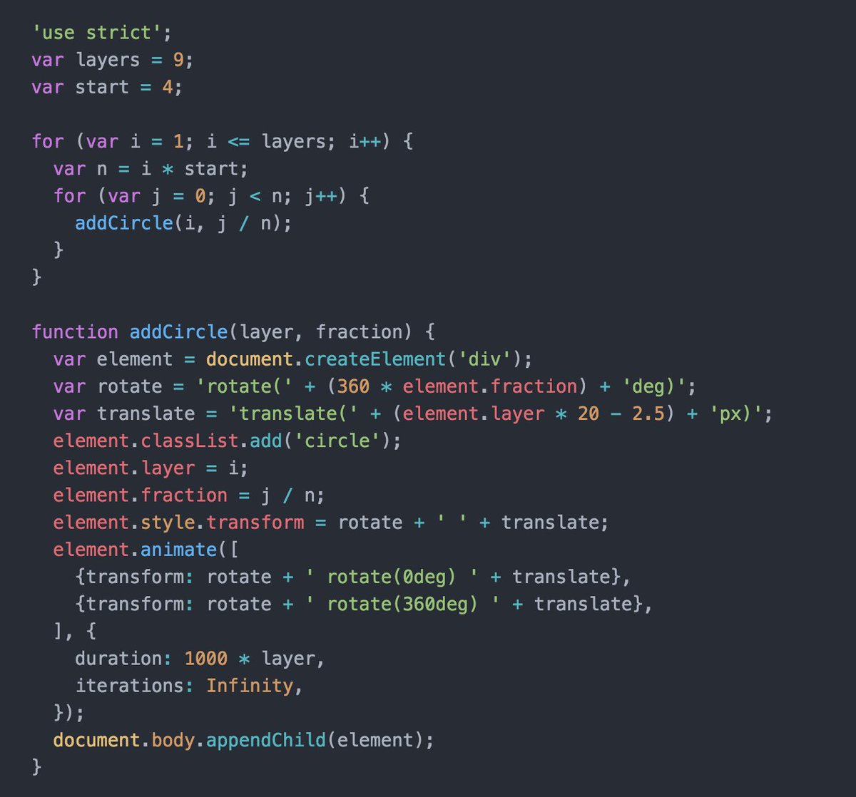 nucliweb's tweet image. Spinning Dots

😍 Animation with Code web-animations.github.io/web-animations… #Animation #WAAPI