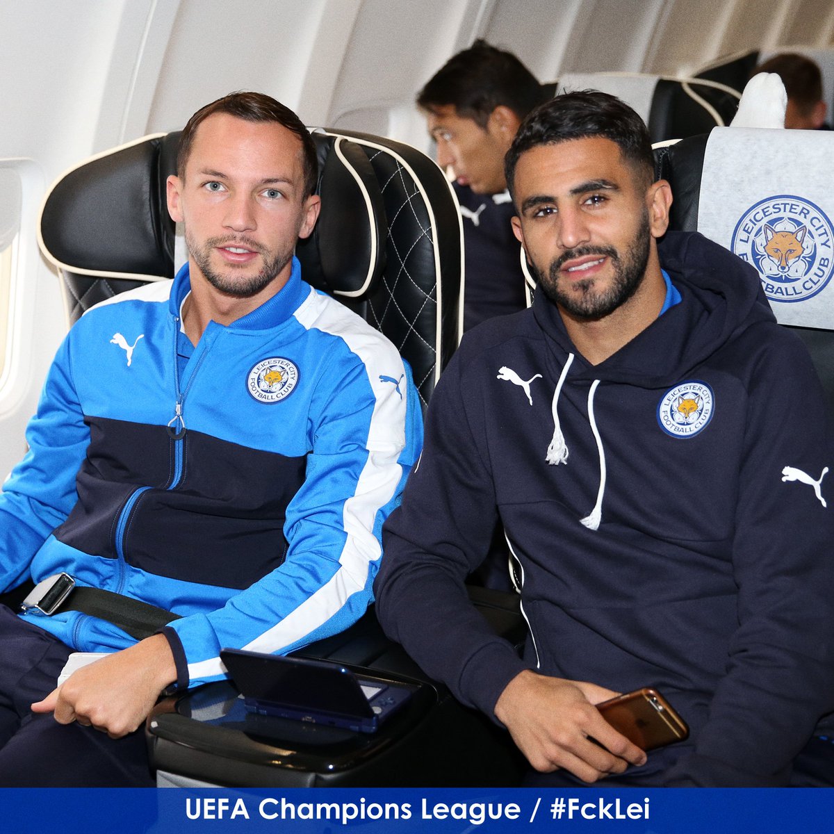 DESTINATION DENMARK: The #lcfc squad set off for UEFA <a href="/ChampionsLeague/">UEFA Champions League</a> Matchday 4 in Copenhagen!  ✈️⚽️🇩🇰🐺 #FckLei