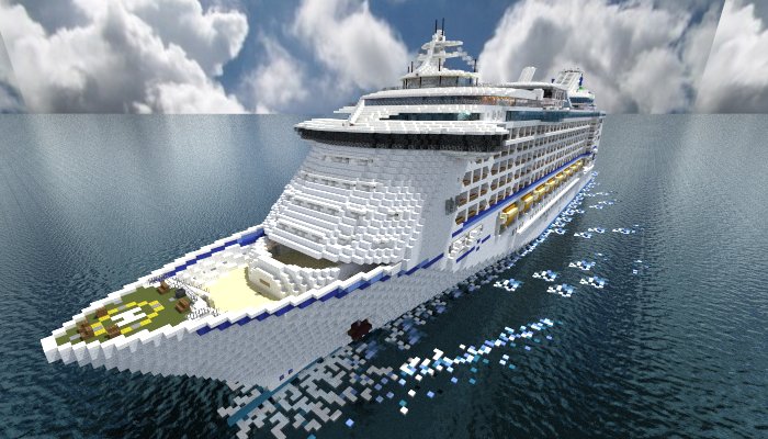 _0uranos's tweet photo. oh yeahhhh ! @RoyalCaribbean my replica of #AdventureOfTheSeas ! on @PlanetMinecraft https://t.co/X238wufYax