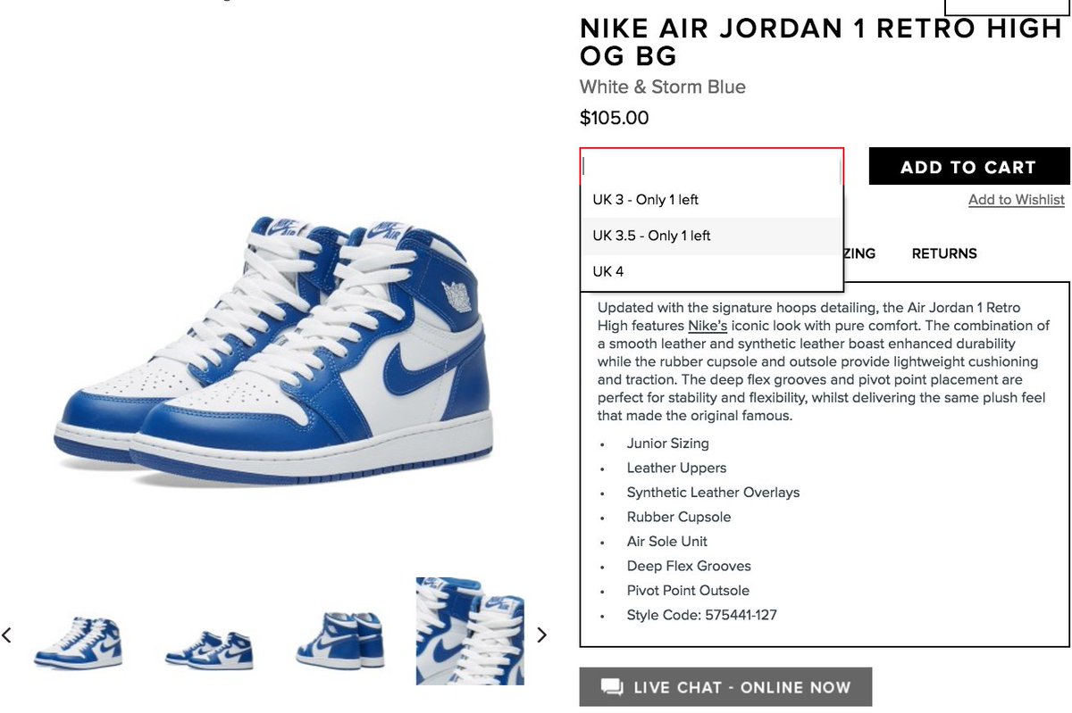 air jordan 1 storm blue gs