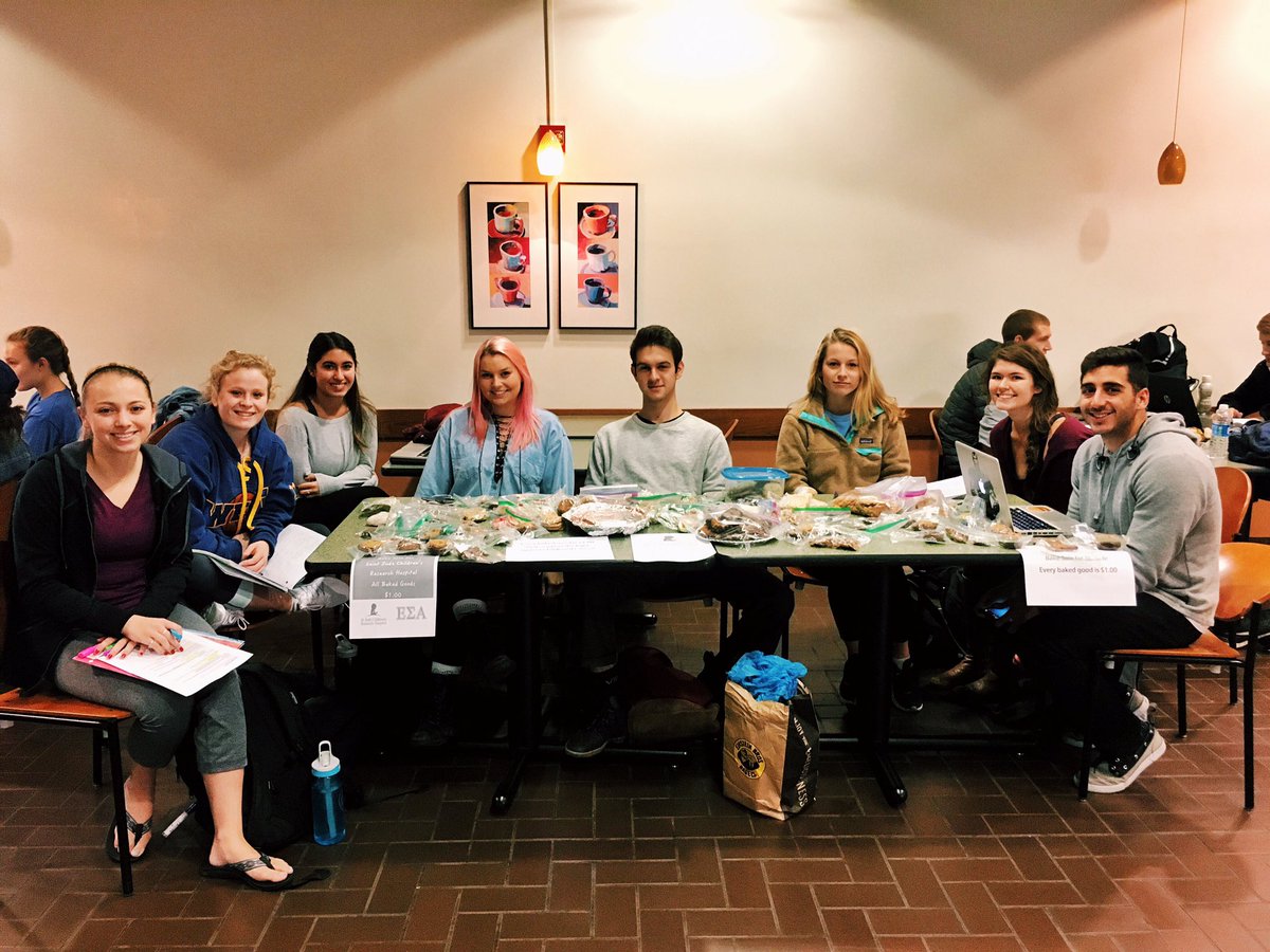 ESA_Pitt's tweet image. Come to our Bake Sale in Posvar today! We're here til 2 on the second floor. Everything is a dollar and all proceeds go to St. Jude!