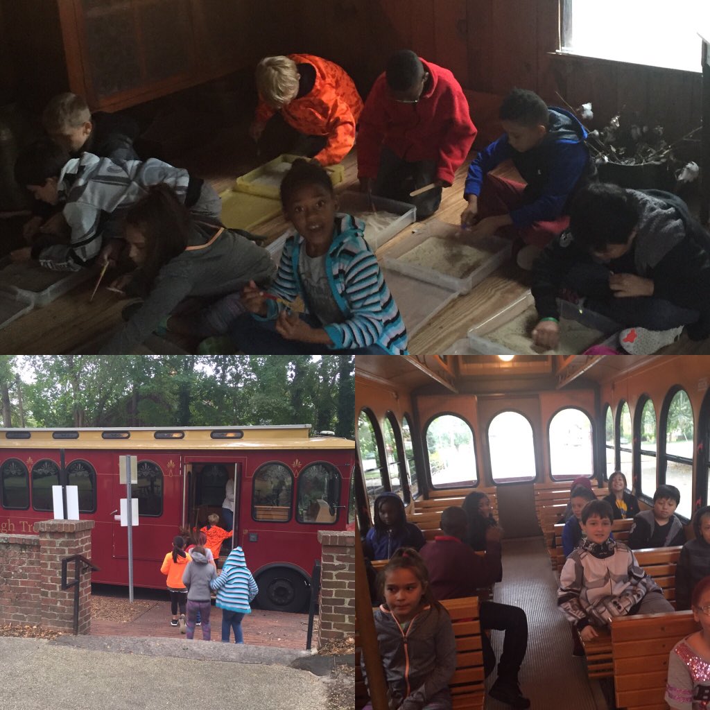 Enjoying our tour of Historic Mordecai Park and downtown Raleigh trolley ride!