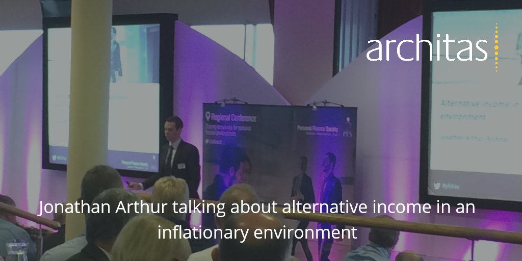 architasmm's tweet photo. #Architas Jonathan Arthur talking alternative #income #realassets &amp; inflation to a packed crowd at PFS in Haydock @pfsconf #PFSHAY #IFAs https://t.co/s8pfy723sY
