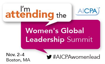 Can't wait to see everyone at Women's Global #Leadership #Summit tomorrow!  #AICPAwomenlead #AICPA #Conference <a href="/CPAcanada/">CPA Canada</a>  <a href="/AWSCPANational/">AWSCPA</a>