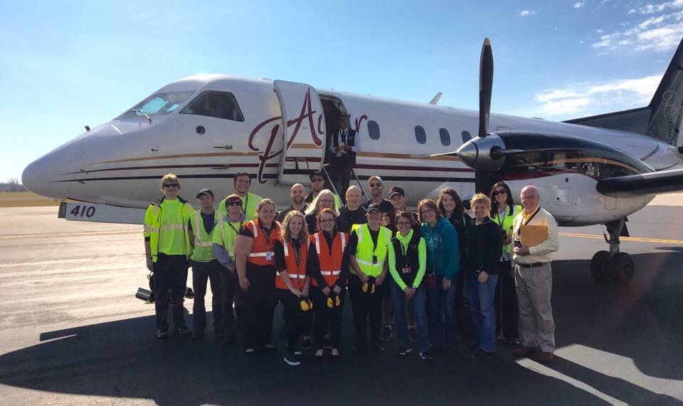 trego_dugan's tweet photo. The TDA team is excited for the grand opening of PenAir! https://t.co/PkGb3j9NIe