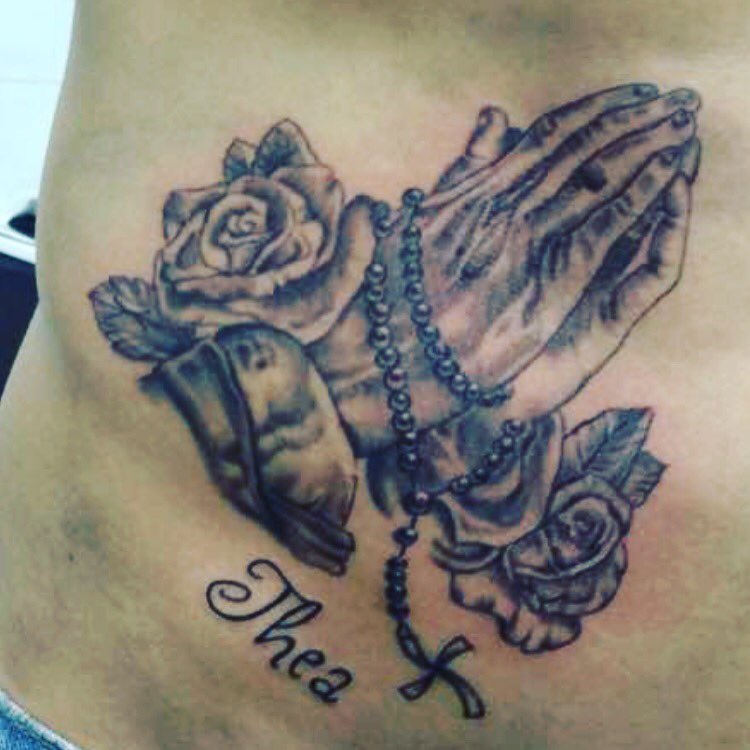 Prayer hands tattoo #tattoo #inkedup #ink