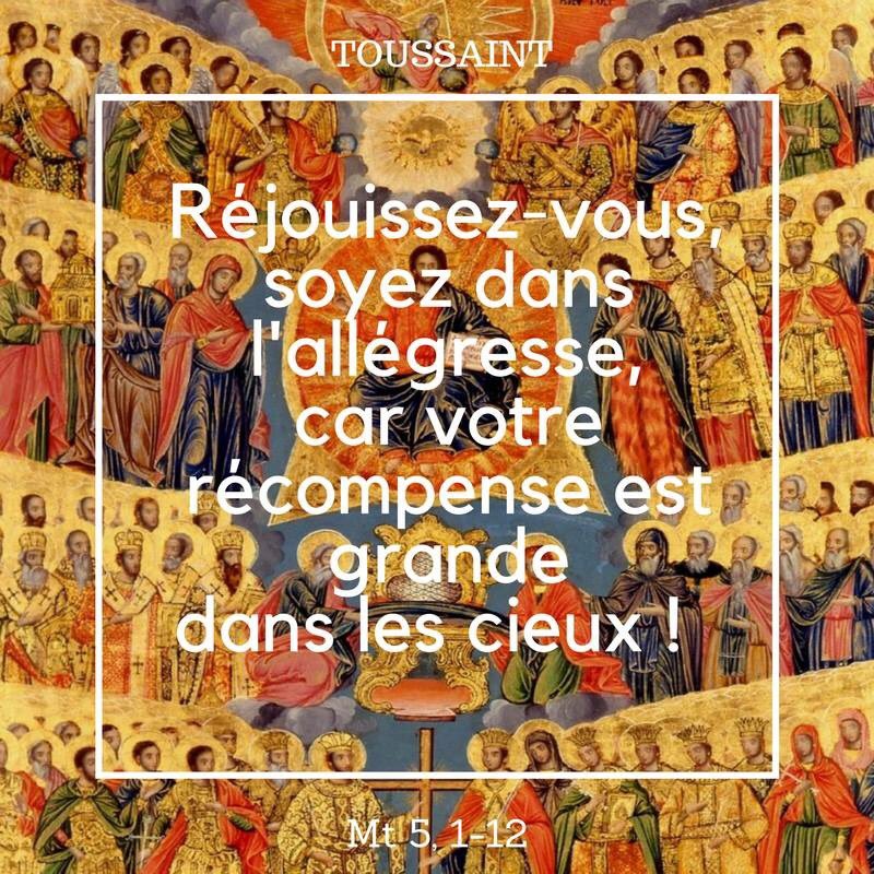 AbbayedOurscamp's tweet photo. Soyons tous saints ! Belle et sainte fête de tous les saints ! https://t.co/PaZgeRLKqS