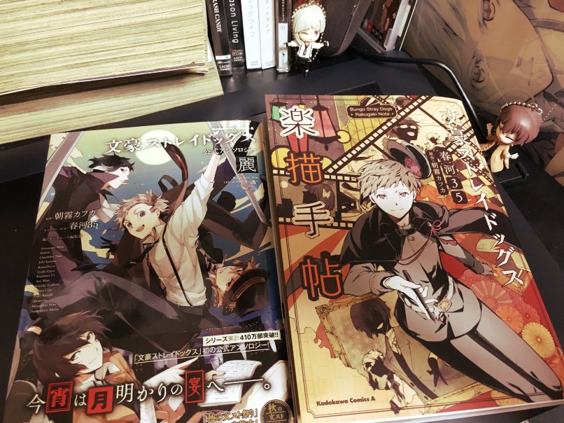 春河35 A Twitter 11月になりましたので改めて 文豪ストレイドッグス公式アンソロジー 麗 及び 同作品のイラスト集になります 楽描手帖 今月4日発売です 本当にどちらも多くの方のご協力がなければ出せなかった2冊です お見かけの際は何卒宜しく