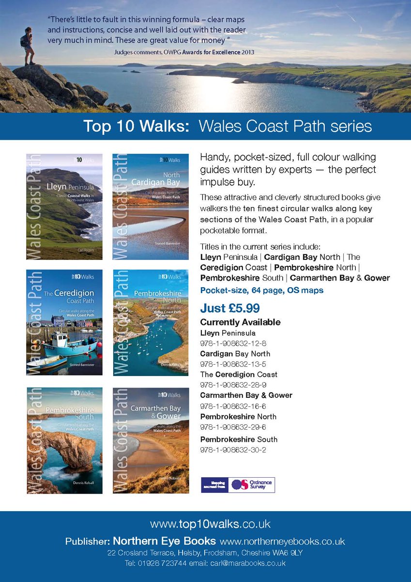 Love the Wales Coast Path? SUPERB short circular walks - Browse: northerneyebooks.co.uk/product-catego… …   #walking #books #Wales