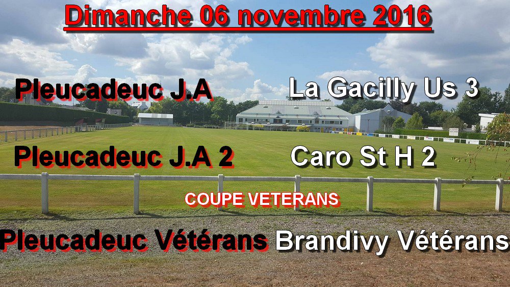 Ce dimanche, 7ème journées de championnat pour l'équipe A et B.
Match de coupe pour les Vétérans
