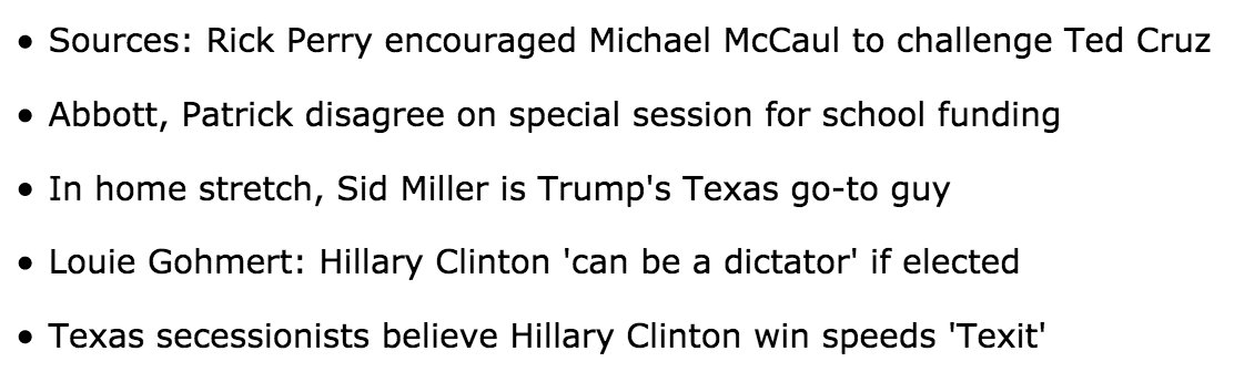 SayfieReviewTX's tweet photo. Sayfie Review Texas is live. Here's what TX politicos will be talking about today >> https://t.co/ZU4CvnucrR https://t.co/73kwOMCznP