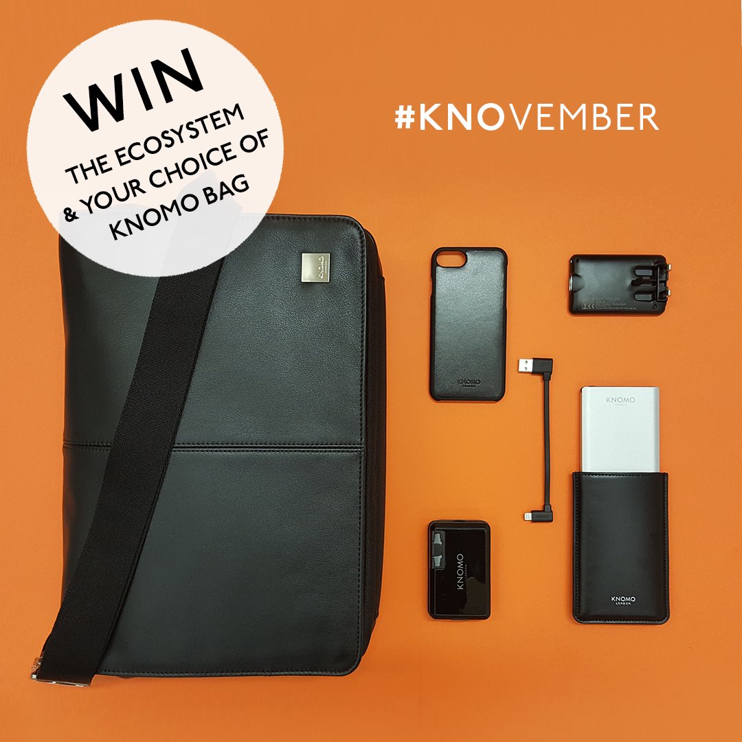 To celebrate #KNOvember we’re giving away a #bag of your choice packed with our ecosystem of #accessories! - #RT to enter the #competition 🎒