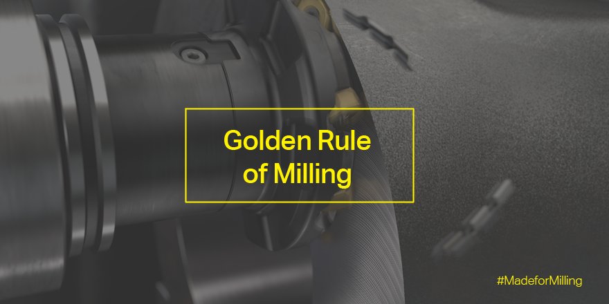 SandvikCoromant's tweet image. For successful milling remember the golden rule: cut thick to thin. buff.ly/2fnJxWH #MadeforMilling