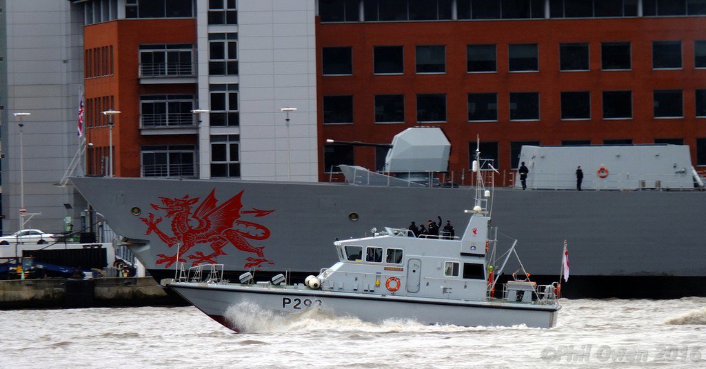 HMS Charger on the #Mersey today with @HMSDragon @HMSCharger @LiverpoolURNU