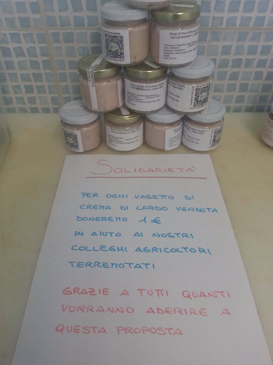 GioandiPice's tweet photo. #terremoto solidarietà per i nostri colleghi agricoltori del centro Italia https://t.co/3Cnmv6xlZK