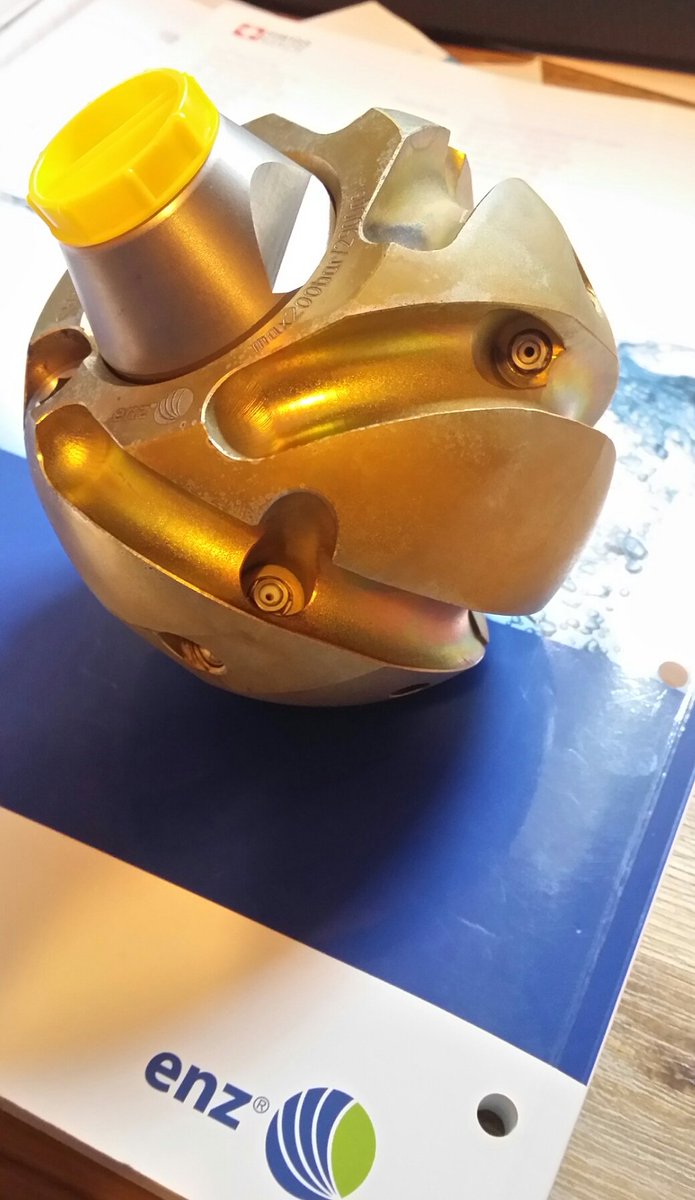 ENZ CUTTING BALL 
Removes scale &amp; roots around bends. 
enz.com/?id=1689
Amazing kit for 1/2" jetters that have 60L at the nozzle.