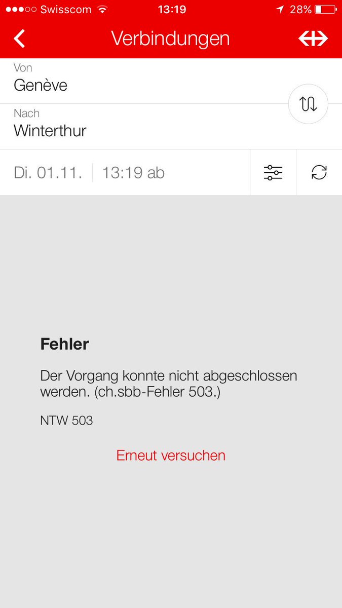 schlasim's tweet photo. Lieber @RailService. Das fängt ja gut an... #sbb #sbb_app #touchfahrplan https://t.co/9NGmaOWBIU