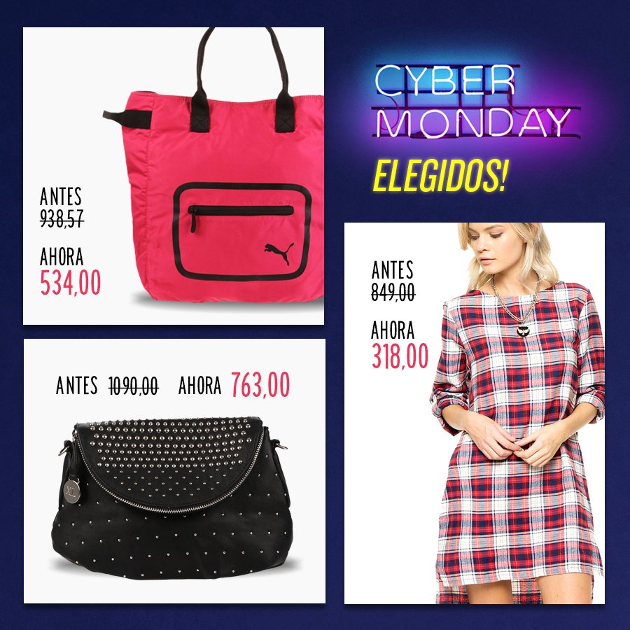 No te pierdas nuestros elegidos!
Puma >bit.ly/cbpumabolso
Bolso XL >bit.ly/cbbandoleraxl
Camisola Five Blu>bit.ly/cbcamisolafb