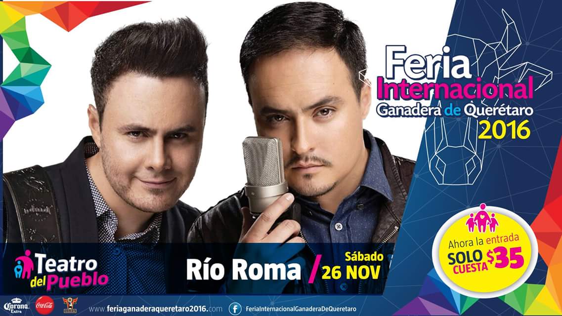 OirAmorQro's tweet photo. ¡YA ES NOVIEMBRE! 🎉 Mes de volver a #OírAmor con @RioRomamx en el Teatro del Pueblo de la @FeriaQro! 👐 26.11.16 😍🎈 https://t.co/UJhBlZd7z4