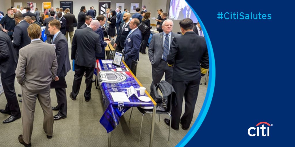 Citi's tweet photo. #CitiSalutes @VeteransonWS. We’re proud to participate in this initiative that helps vets bring their unique experiences to Wall Street. https://t.co/Ma2iJVR119